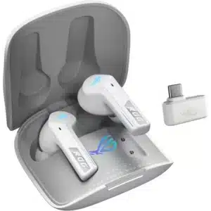 ROG Cetra True Wireless SpeedNova White - Gaming Earbuds, 2.4GHz/Bluetooth, 24-bit/96kHz, ANC, 46H Battery