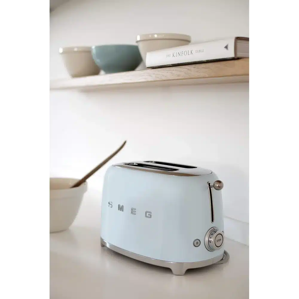 SMEG 3 Slice Toaster Matte Blue Retro Stainless Steel Wide Slots Premium Kitchen Toaster 5 SMEG 3 Slice Toaster Matte Blue Retro Stainless Steel Wide Slots Premium Kitchen Toaster - Image 5