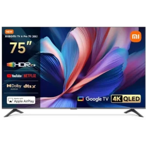Xiaomi TV A Pro 75 2026 4K UHD Smart Google TV with QLED Display Dolby Audio HDR10 Support
