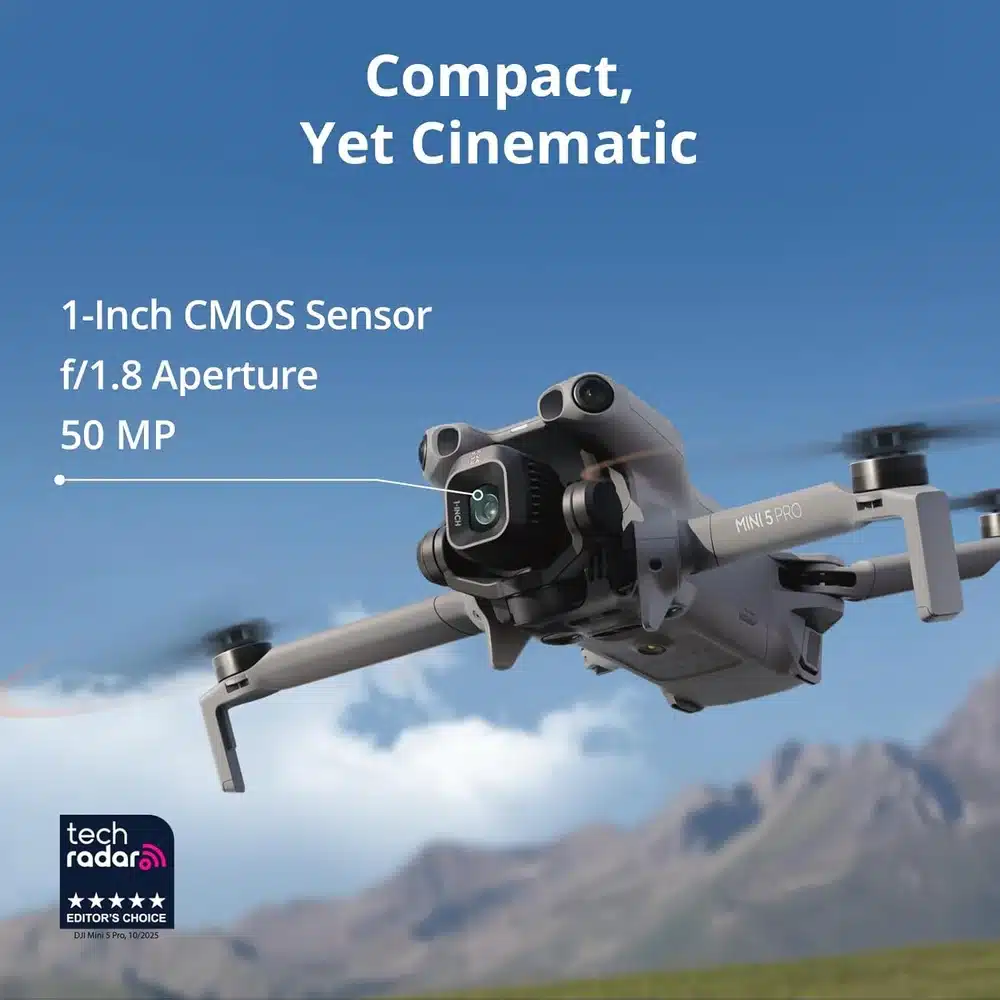 DJI Mini 5 Pro Fly More Combo RC2 - 1-Inch CMOS, 4K/60fps, Omnidirectional Sensing 9 DJI Mini 5 Pro Fly More Combo RC2 - 1-Inch CMOS, 4K/60fps, Omnidirectional Sensing - Image 9