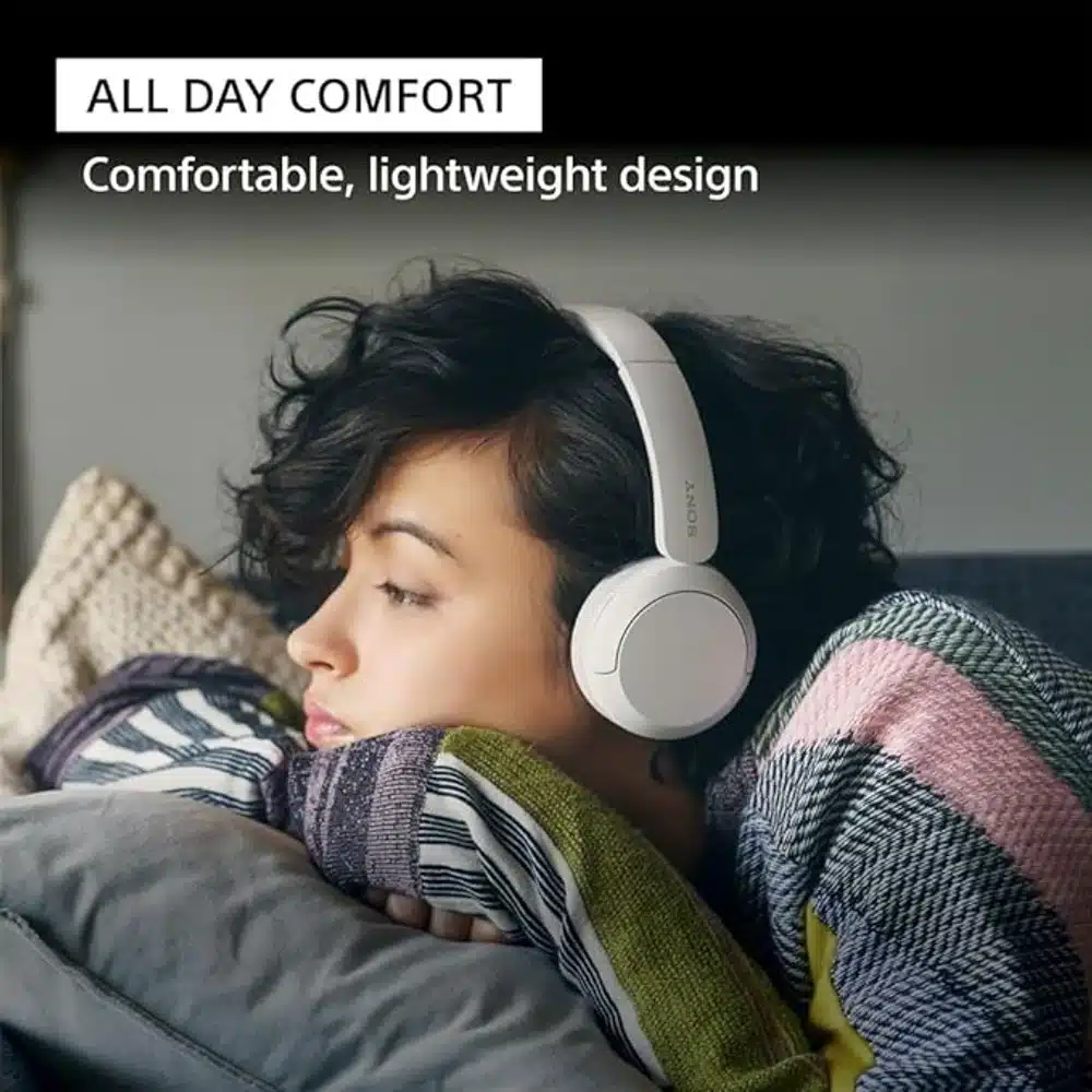 Sony WH CH520 Wireless Bluetooth On Ear Headphones Beige 4 Sony WH CH520 Wireless Bluetooth On Ear Headphones Beige - Image 4