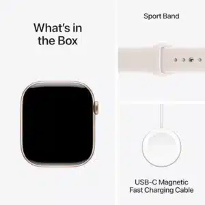 Apple Watch Series 11 GPS 42mm Rose Gold Aluminum Case with Light Blush Sport Band