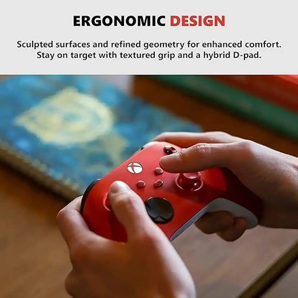 Xbox Wireless Controller Pulse Red for Xbox Series X|S Xbox One Windows PC Red Wireless Gaming Controller 6 Xbox Wireless Controller Pulse Red for Xbox Series X|S Xbox One Windows PC Red Wireless Gaming Controller - Image 6