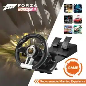 PXN V3 PRO Racing Wheel – 180° USB Steering Wheel with Pedals, Xbox/PS4/Switch/PC