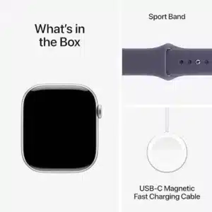 Apple Watch Series 11 GPS 42mm Silver Aluminum Case with White Sport Band