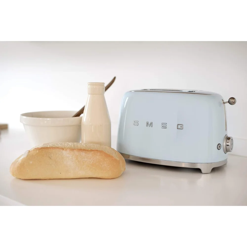 SMEG 3 Slice Toaster Matte Blue Retro Stainless Steel Wide Slots Premium Kitchen Toaster 3 SMEG 3 Slice Toaster Matte Blue Retro Stainless Steel Wide Slots Premium Kitchen Toaster - Image 3