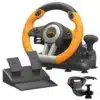 PXN V3 PRO Racing Wheel Orange - 180° USB Steering Wheel with Pedals, Xbox/PS4/Switch/PC