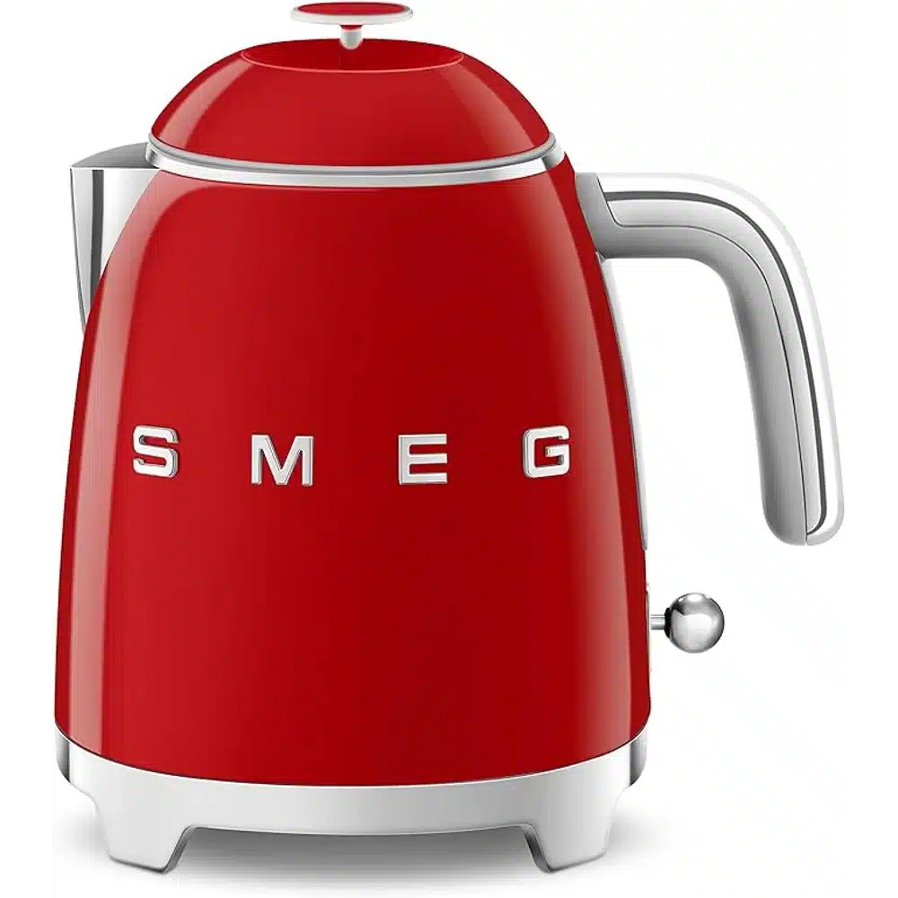 SMEG Mini Kettle Red 1L Retro Stainless Steel Electric Tea Coffee Kettle 1 SMEG Mini Kettle