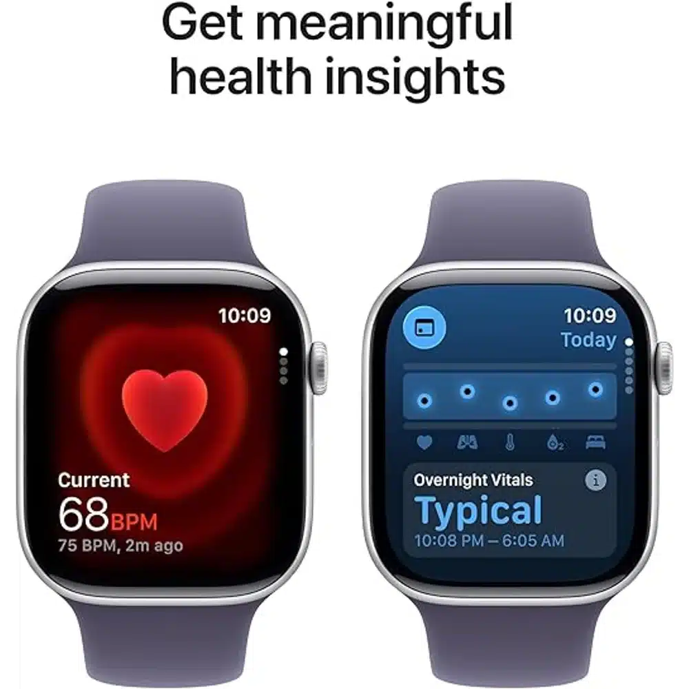 Apple Watch Series 11 GPS 42mm Silver Aluminum Case with White Sport Band 3 Apple Watch Series 11 GPS 42mm Silver Aluminum Case with White Sport Band - Image 3