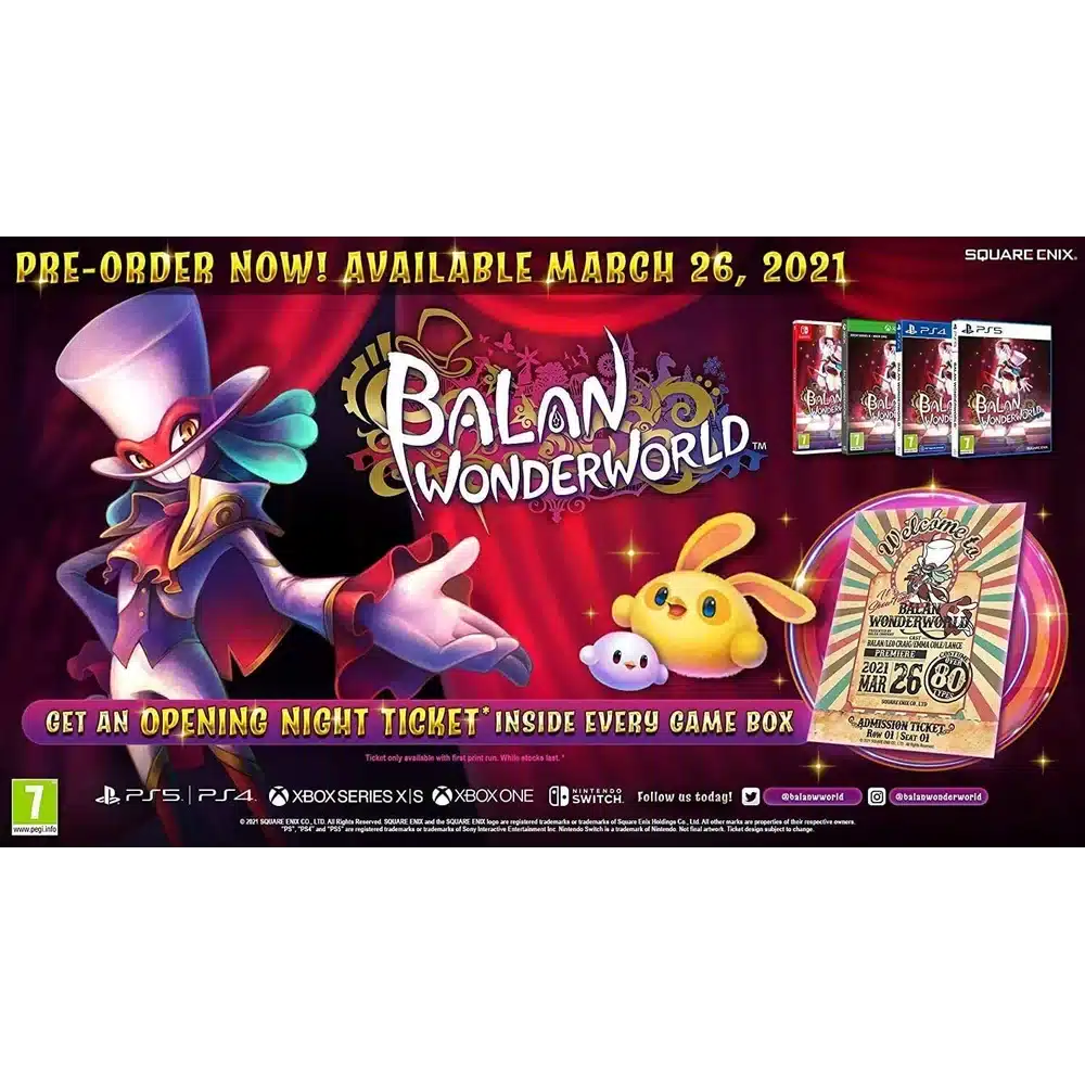 Balan Wonderworld PS5 - 3D Platformer, Costume Abilities, Co-op, 4K Enhanced 2 Balan Wonderworld PS5 - 3D Platformer, Costume Abilities, Co-op, 4K Enhanced - Image 2