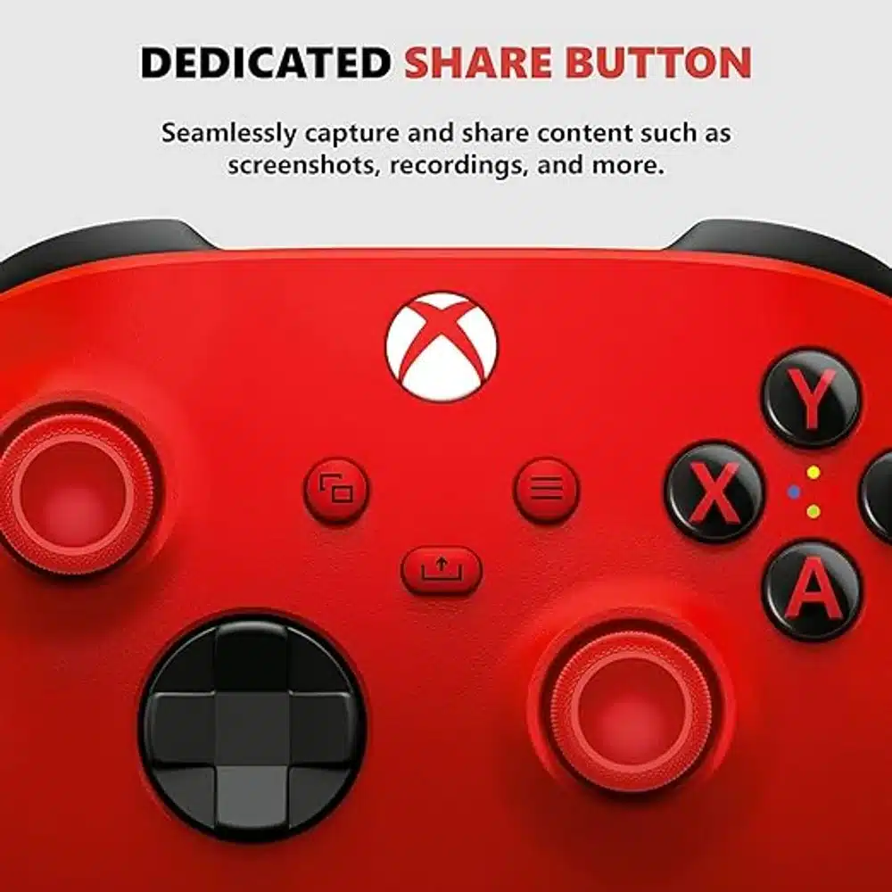 Xbox Wireless Controller Pulse Red for Xbox Series X|S Xbox One Windows PC Red Wireless Gaming Controller 3 Xbox Wireless Controller Pulse Red for Xbox Series X|S Xbox One Windows PC Red Wireless Gaming Controller - Image 3