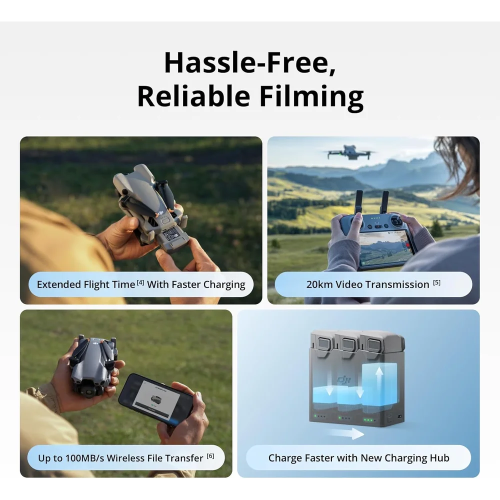 DJI Mini 5 Pro Fly More Combo RC2 - 1-Inch CMOS, 4K/60fps, Omnidirectional Sensing 6 DJI Mini 5 Pro Fly More Combo RC2 - 1-Inch CMOS, 4K/60fps, Omnidirectional Sensing - Image 6