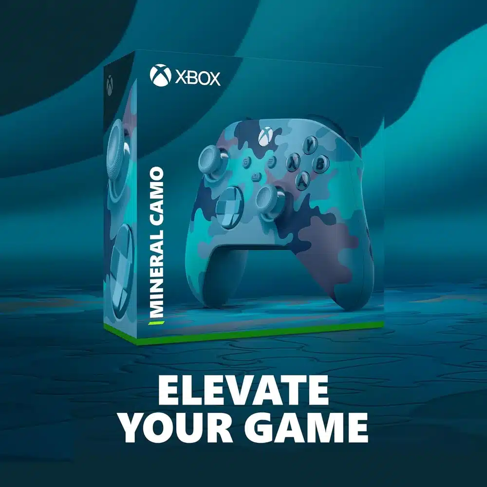 Xbox Wireless Controller Mineral Camo Special Edition for Xbox Series X|S Xbox One Windows PC Blue Camouflage Wireless Gaming Controller 3 Xbox Wireless Controller Mineral Camo Special Edition for Xbox Series X|S Xbox One Windows PC Blue Camouflage Wireless Gaming Controller - Image 3