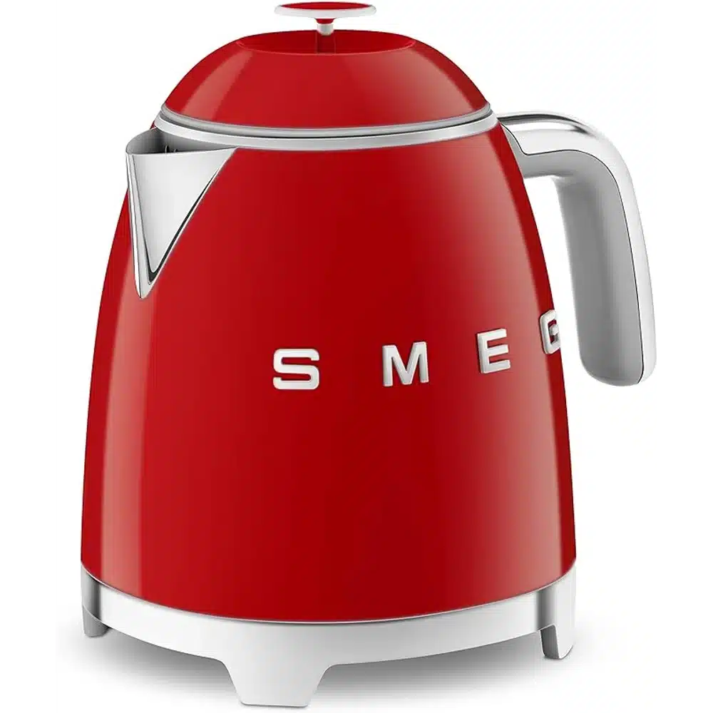 SMEG Mini Kettle Red 1L Retro Stainless Steel Electric Tea Coffee Kettle 4 SMEG Mini Kettle Red 1L Retro Stainless Steel Electric Tea Coffee Kettle - Image 4