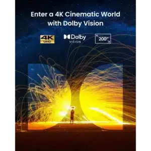 NEBULA Cosmos 4K SE – Smart Projector, 1800 ANSI Lumens, Dolby Vision, Google TV, 200″