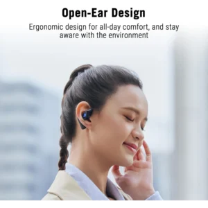 ASUS ROG Cetra Open Wireless Black – Open Ear Earbuds, BT/2.4GHz, Quad AI Mic, 16H Battery, IPX5
