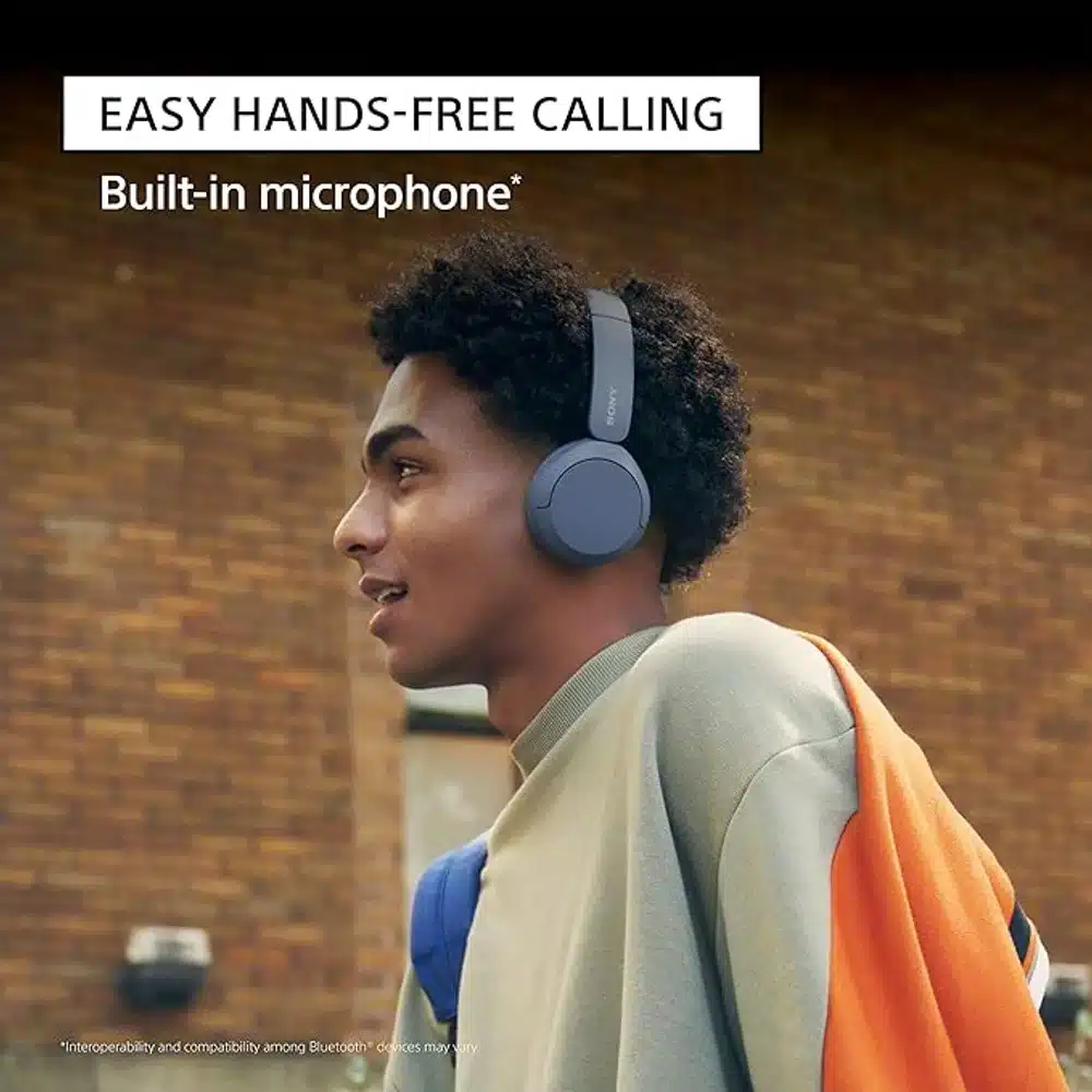 Sony WH CH520 Wireless Bluetooth On Ear Headphones Blue 9 Sony WH CH520 Wireless Bluetooth On Ear Headphones Blue - Image 9