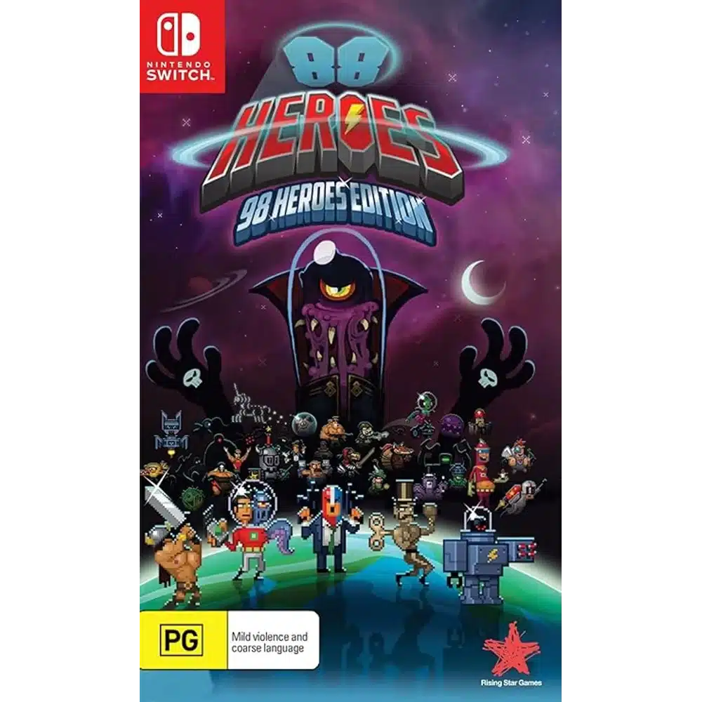 Rising Star Games 88 Heroes 98 Heroes Edition Switch - Roguelike Platformer, 98 Playable Heroes, Co-op Multiplayer 1 Rising Star Games 88 Heroes 98 Heroes Edition Switch - Roguelike Platformer, 98 Playable Heroes, Co-op Multiplayer