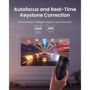 NEBULA Capsule Air – World’s Smallest Google TV Projector, 720p HD, 150 ANSI Lumens, Portable