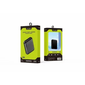 JILEMI 10000mAh Power Bank - Super Fast Charging 2.1A, Compact Portable Charger