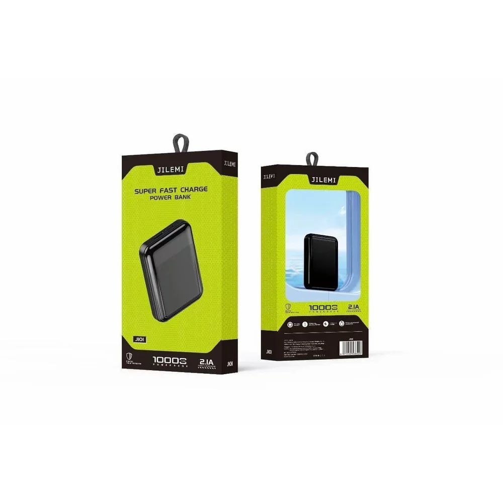 JILEMI 10000mAh Power Bank - Super Fast Charging 2.1A, Compact Portable Charger 1 JILEMI 10000mAh Power Bank - Super Fast Charging 2.1A, Compact Portable Charger