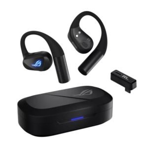 ASUS ROG Cetra Open Wireless Black - Open Ear Earbuds, BT/2.4GHz, Quad AI Mic, 16H Battery, IPX5