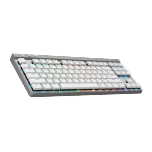 Logitech G515 LIGHTSPEED TKL White – Low-Profile Wireless Gaming Keyboard, Tri-Mode, GL Switches