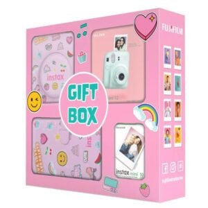 Fujifilm Instax Mini 12 Camera Giftbox Mint Green – Instant Camera, Auto Exposure