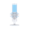HyperX QuadCast 2 Frost - USB Microphone, Hi-Res Studio Recording, Tap-to-Mute, LED