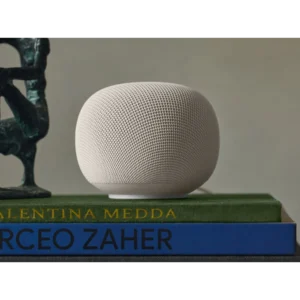 Google Home Speaker 2026 Porcelain – Smart Speaker with Gemini, 360° Sound
