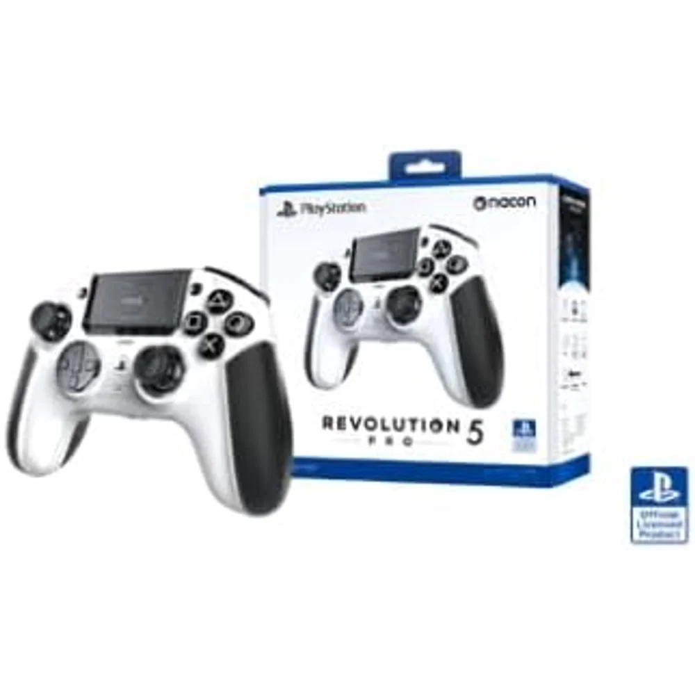 Nacon Revolution 5 Pro Wireless Controller White Hall Effect, PS5/PS4/PC Bluetooth Pro Gaming 3 Nacon Revolution 5 Pro Wireless Controller White Hall Effect, PS5/PS4/PC Bluetooth Pro Gaming - Image 3