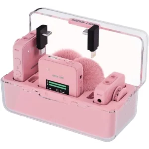 Green Lion GLM Professional Wireless Mic Pink Wireless Microphone Noise Reduction Long Range