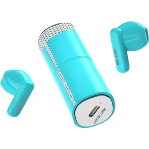 Green Lion Lipstick True Wireless Earbuds Blue Bluetooth 5.3, Touch Control Compact Design