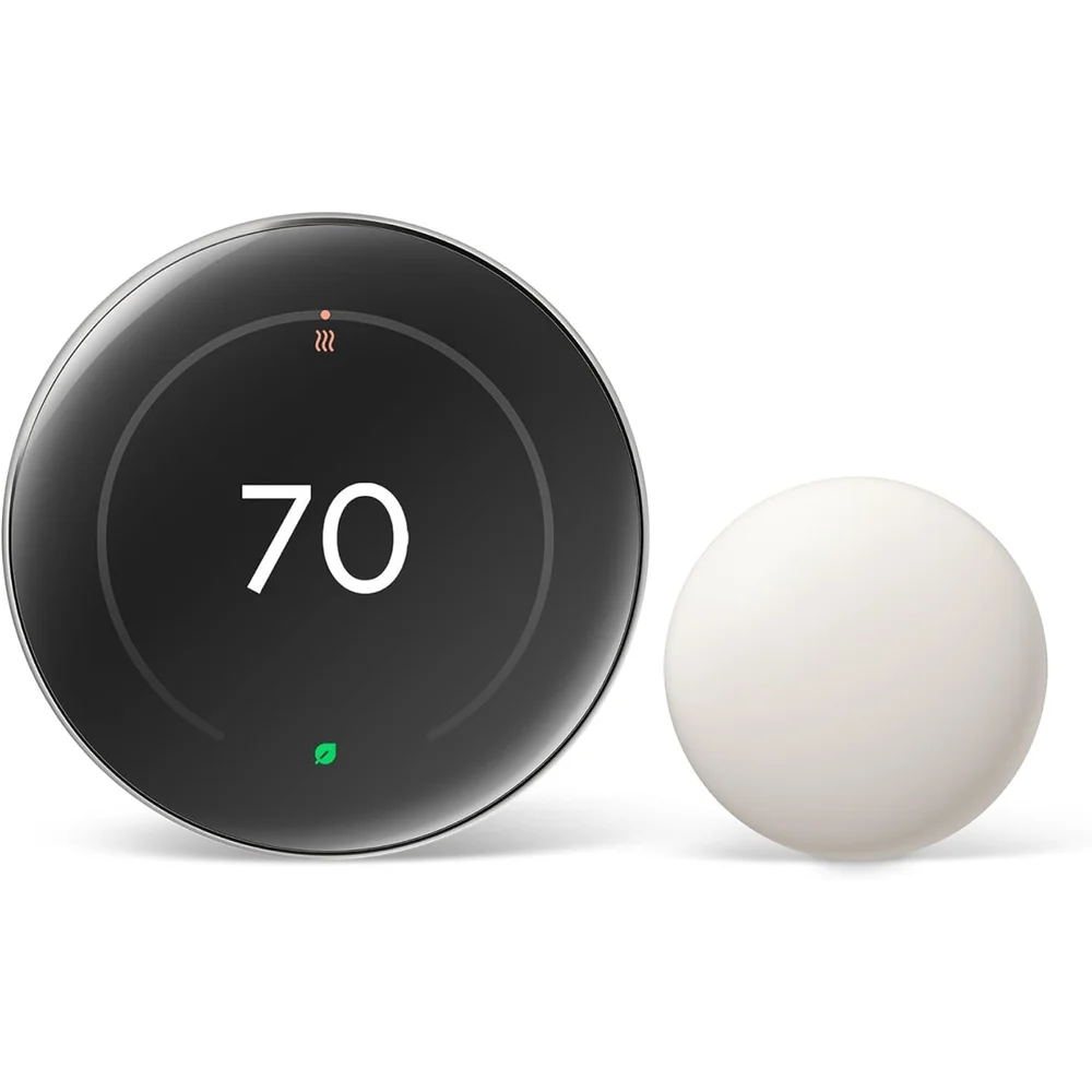Google Nest Learning Thermostat Pro Edition - 4th Gen, Polished Silver 1 Google Nest Learning Thermostat Pro Edition - 4th Gen, Polished Silver