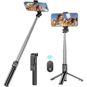 Green Lion Tripod Selfie Stick  Extendable Monopod Bluetooth Remote 360° Rotation Portable Selfie Stick