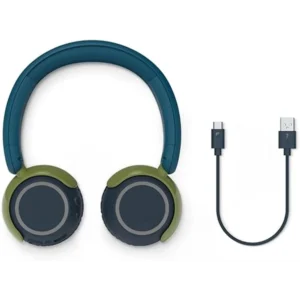 Philips Kids Wireless Headphones TAK4200CT Crystal Teal – 85dB Safe, 45H