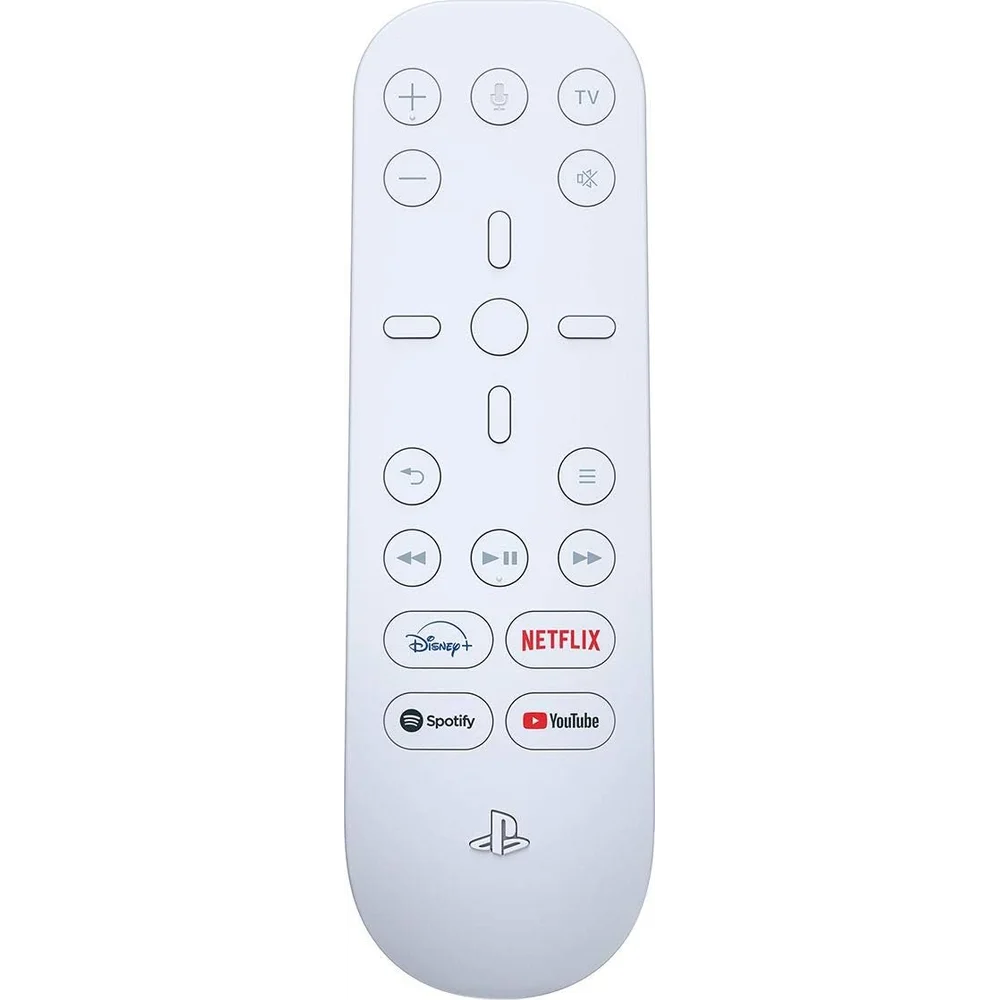 PlayStation 5 Media Remote - Dedicated Streaming Buttons, TV Control, USB-C 3 PlayStation 5 Media Remote in use with PS5