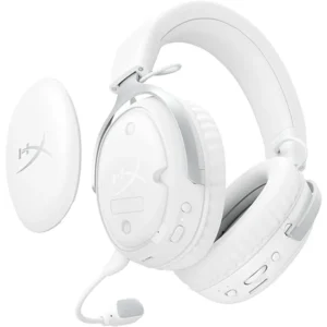 HyperX Cloud III S Wireless Gaming Headphones White – 200H Battery, 53mm Drivers, DTS