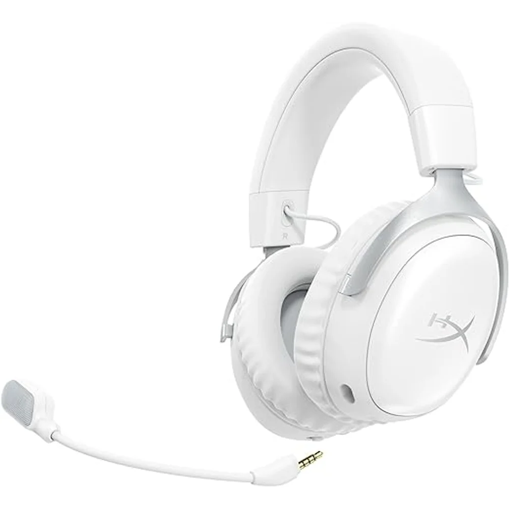 HyperX Cloud III S Wireless Gaming Headphones White - 200H Battery, 53mm Drivers, DTS 1 HyperX Cloud III S Wireless Gaming Headphones White - 200H Battery, 53mm Drivers, DTS