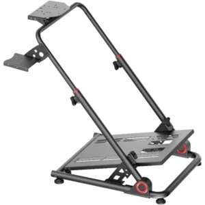 GamerTek Victory Foldable Racing Cockpit  Adjustable Racing Simulator Stand Wheel Pedal Mount Foldable