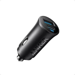 Anker USB-C Car Charger 30W 2-Port Type-C Adapter - Fast Charging for iPhone, Samsung, iPad