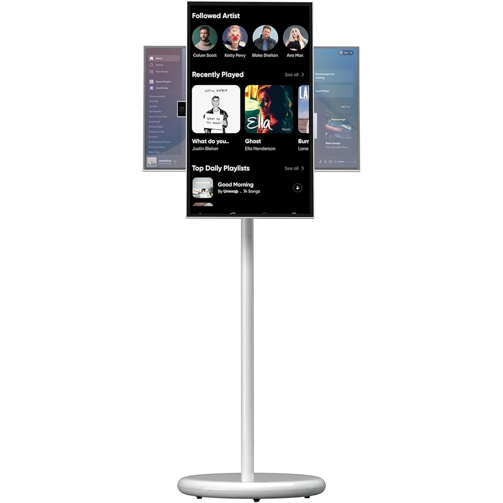 Green Lion THRONE 27 Portable Smart TV White Android 15 27000mAh 2 Green Lion THRONE 27 Portable Smart product view - Totot.ae
