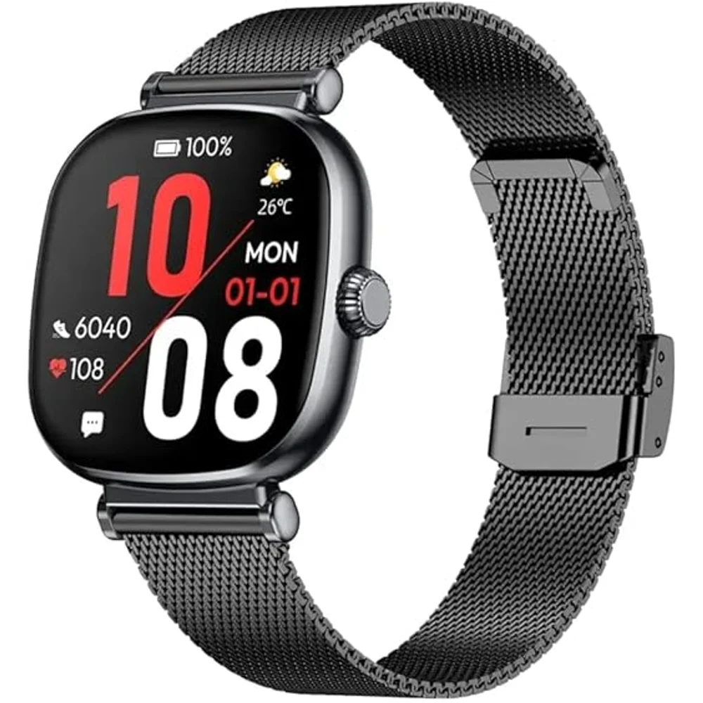 Green Lion Princess Smart Watch Glossy Black AMOLED Display Fitness Tracker Health Monitoring Women's Smartwatch 2 Green Lion Princess Smart Watch Glossy Black AMOLED Display Fitness Tracker Health Monitoring Women's Smartwatch - Image 2