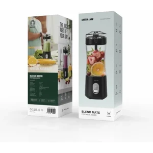 Green Lion Blend Mate Portable Juicer USB Rechargeable BPA Free 380ml Powerful Blending
