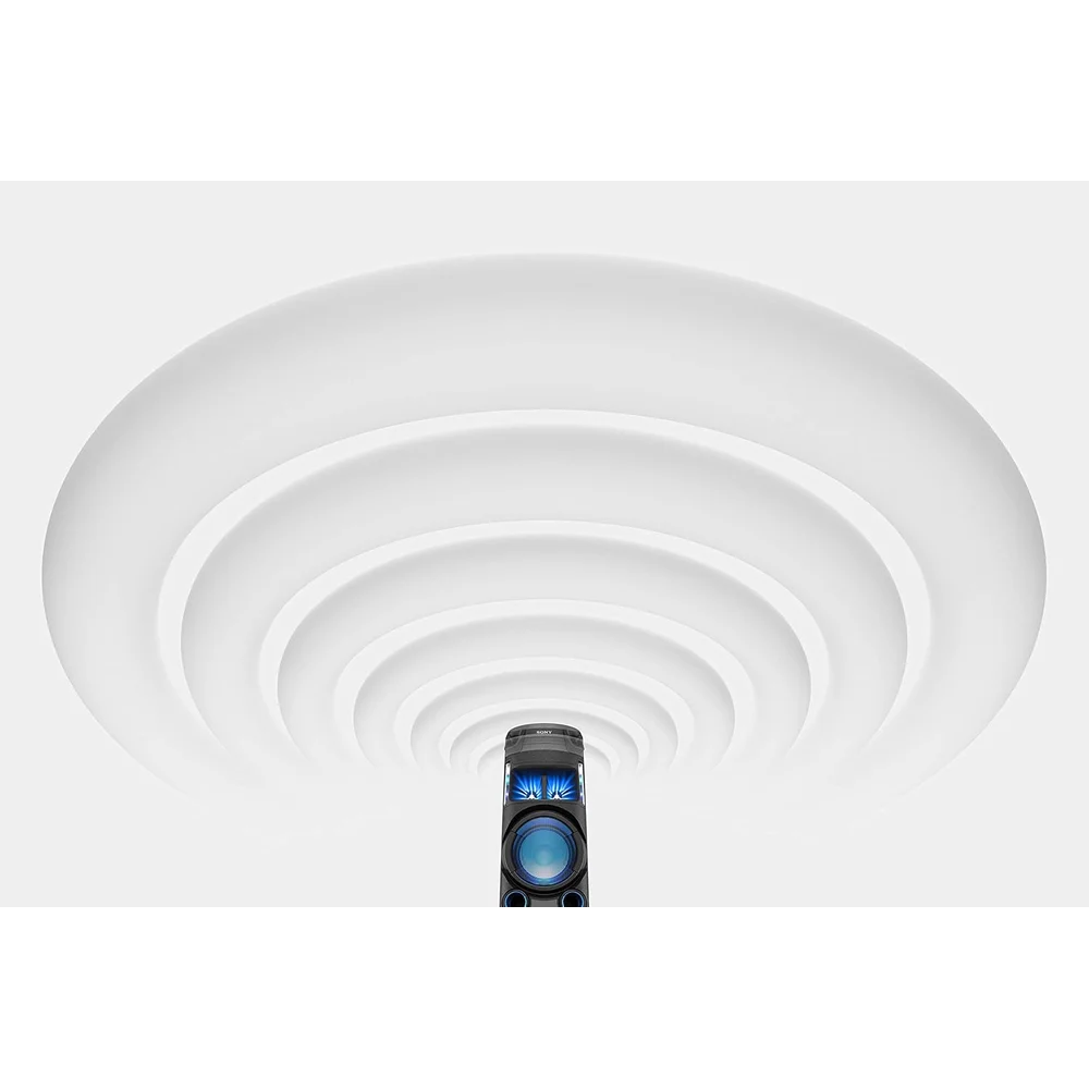 Sony MHC-V43D High Power Audio System - Bluetooth, Party Lights, DJ Controller 7 Sony MHC-V43D party light blue arcs effect
