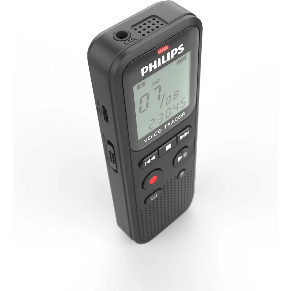 Philips voice recorder DVT1160 Black - 8GB Memory, Stereo Mics, Long Battery 4 Philips voice recorder DVT1160 Black - 8GB Memory, Stereo Mics, Long Battery - Image 4