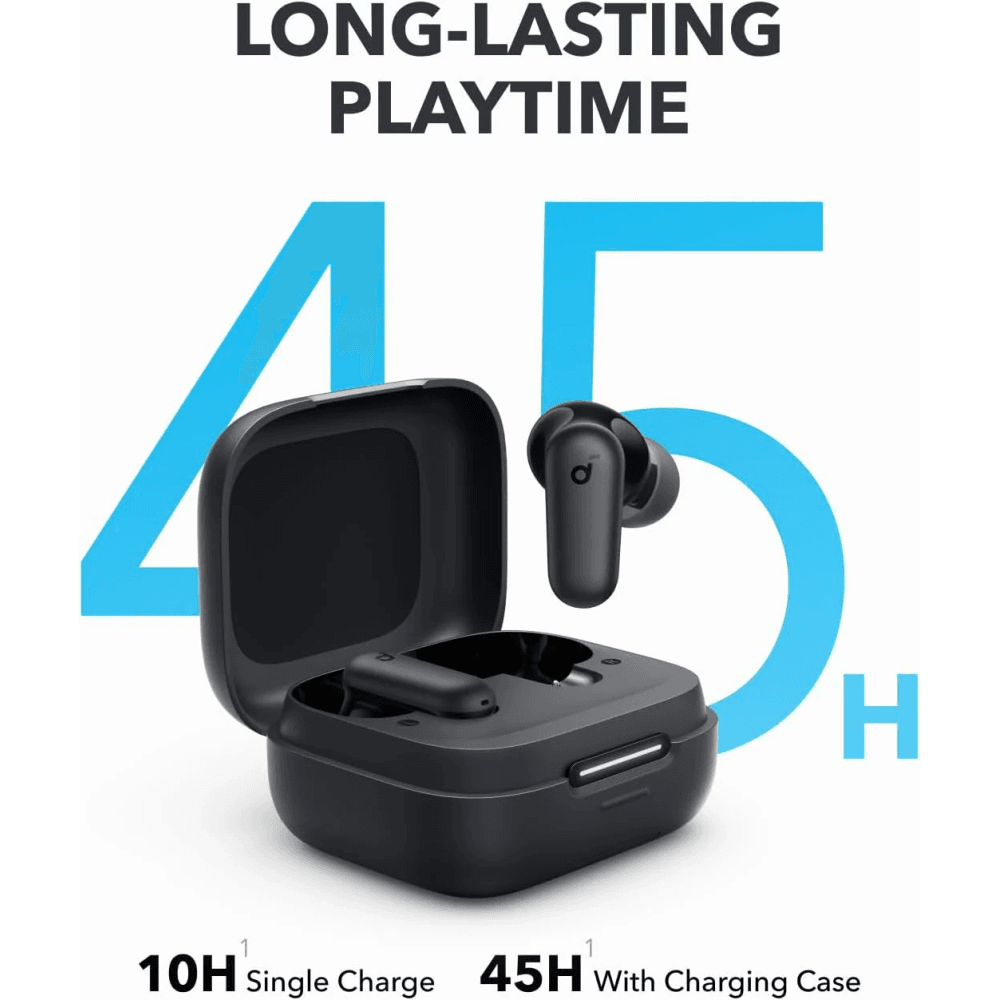 Soundcore P30i by Anker Black - Noise Cancelling Earbuds, 45H Playtime 3 Soundcore P30i by Anker Black - Noise Cancelling Earbuds, 45H Playtime - Image 3