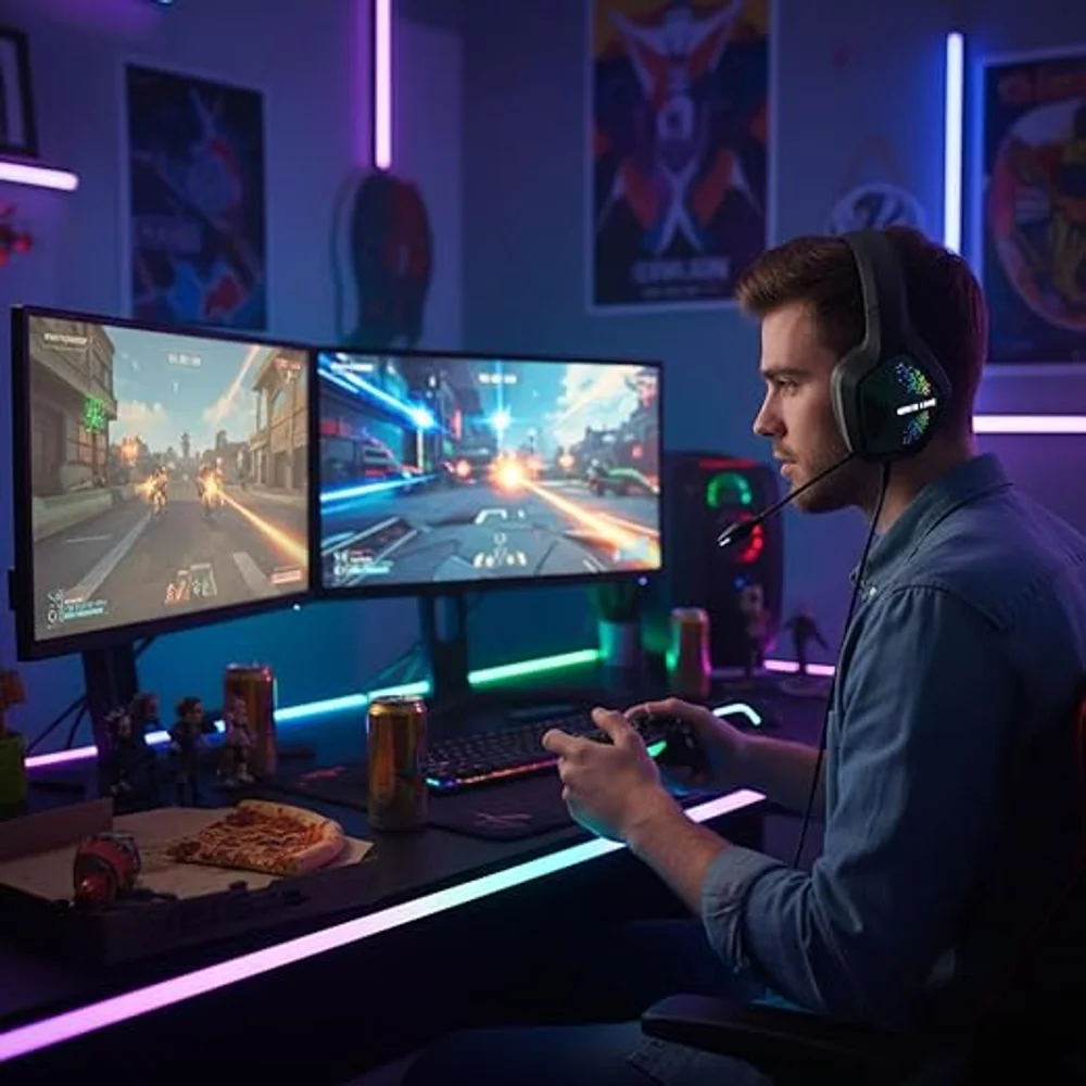 Green Lion SHADOW GAMING Head Phone With ANC Active Noise Cancelling Bluetooth 5.3 Gaming Headset Low Latency 7 Green Lion SHADOW GAMING Head Phone With ANC Active Noise Cancelling Bluetooth 5.3 Gaming Headset Low Latency - Image 7