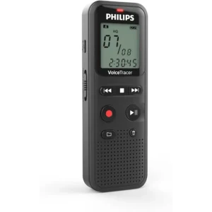 Philips voice recorder DVT1160 Black - 8GB Memory, Stereo Mics, Long Battery