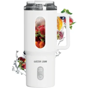 Green Lion Mug Blend Portable Juicer 500ML USB Rechargeable BPA Free Powerful Blending